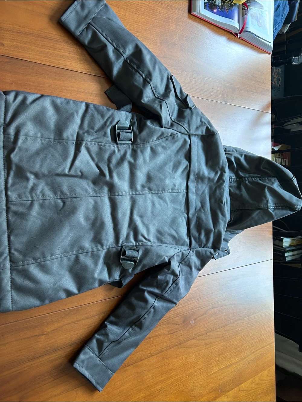 Boys Hooded Parka Ski Jacket - Dark Gray Size 5/6